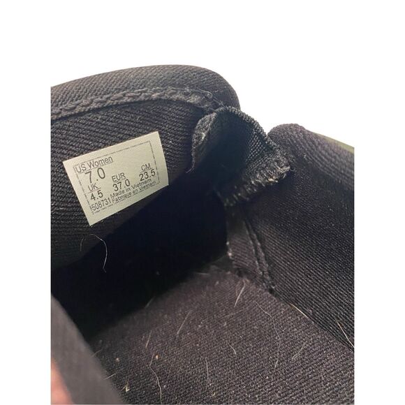 Vans Slip On Checkerboard Floral Print Black Canvas Sneakers Size 7 Grunge Punk - Picture 6 of 9